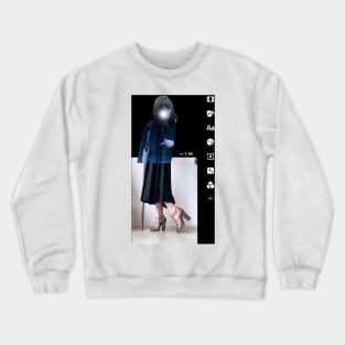 jet black hair and plenty of friends Crewneck Sweatshirt